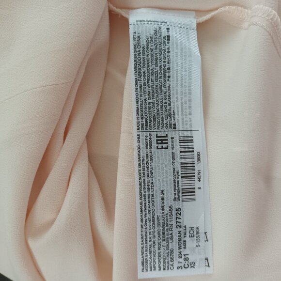 Mango MNG Pink Blouse w/Flower detail Size XS - Picture 9 of 14